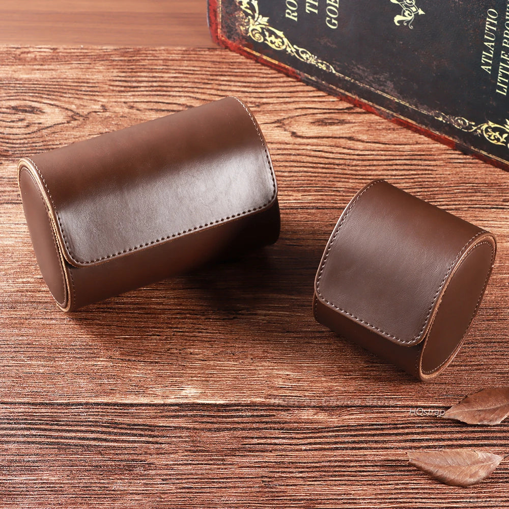 Leather Watch Roll Case