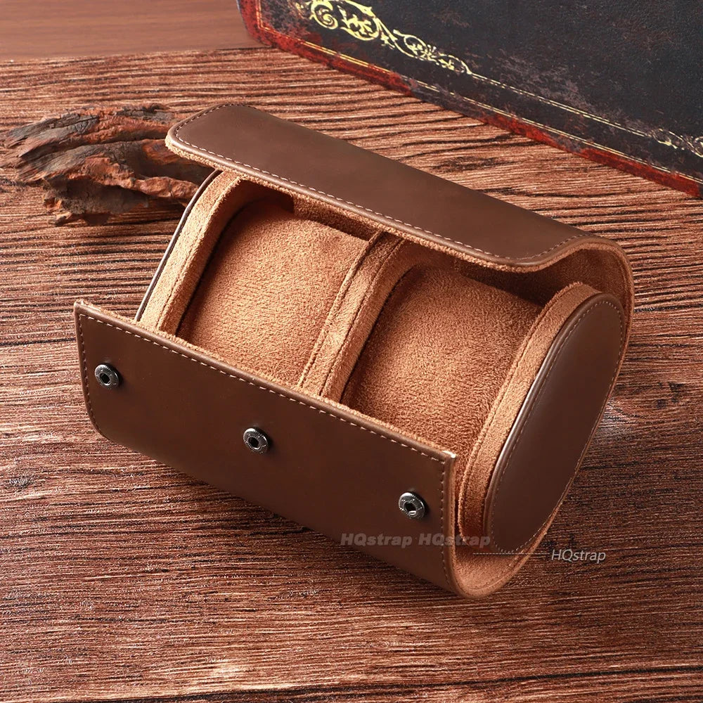 Leather Watch Roll Case