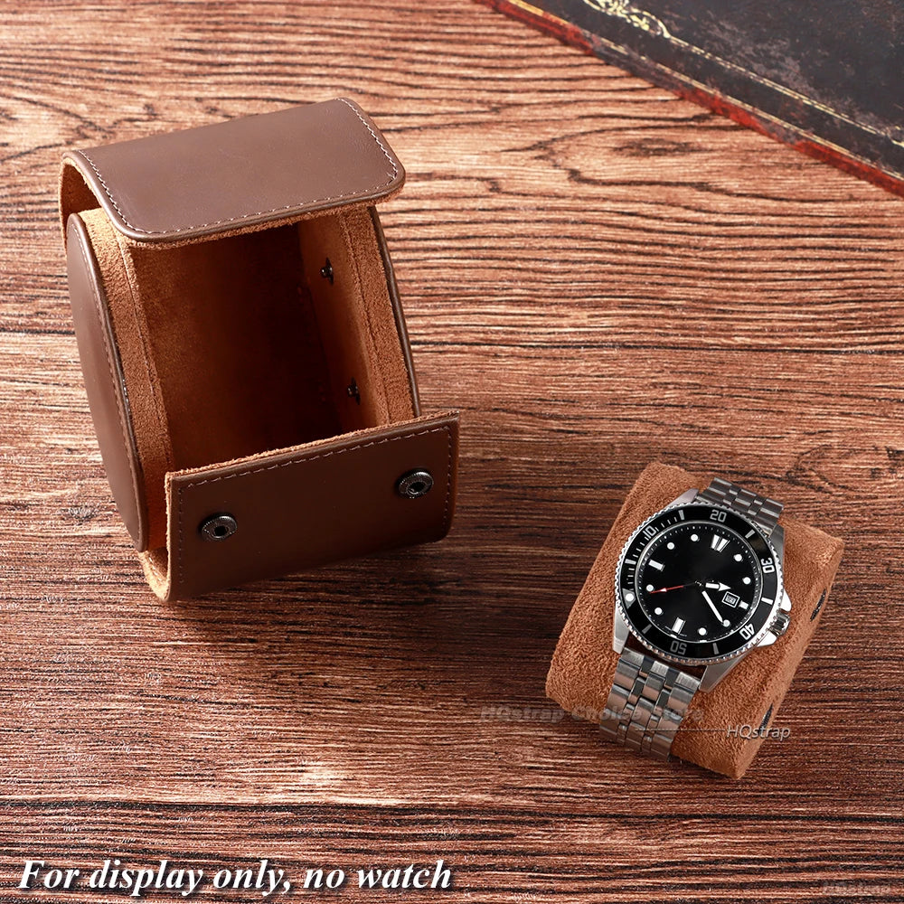 Leather Watch Roll Case