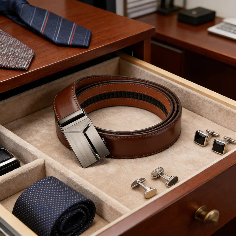 Luxury Automatic Leather Belt
