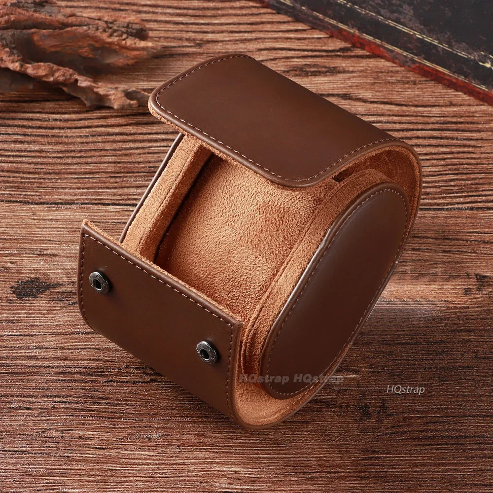 Leather Watch Roll Case