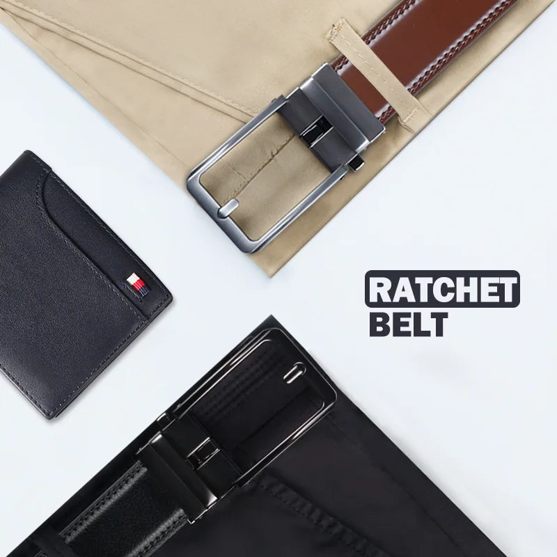 Genuine Ratchet Leather Belt